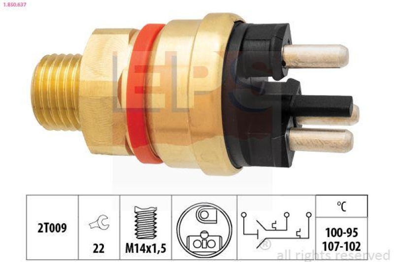 EPS Temperaturschalter, Kühlerlüfter Made in Italy - OE Equivalent