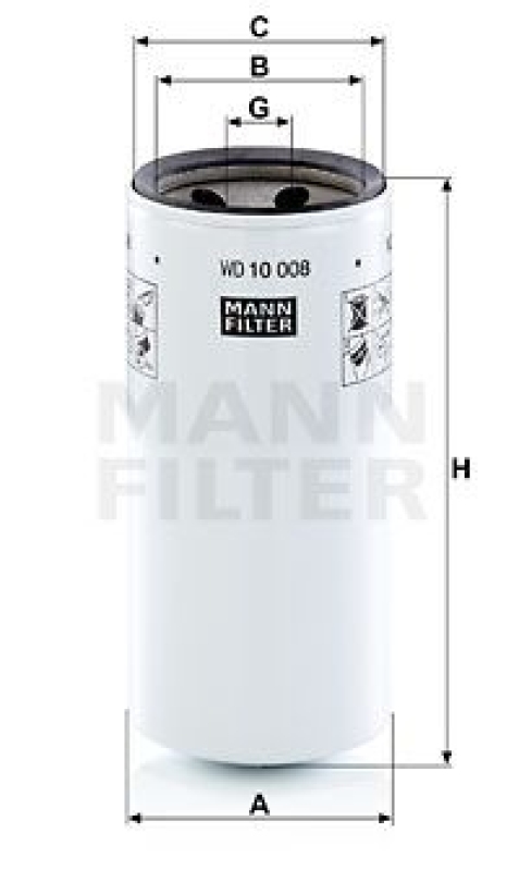 MANN-FILTER Filter, operating hydraulics