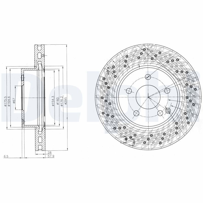 2x DELPHI Bremsscheibe