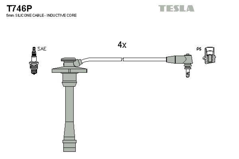 TESLA Zündleitungssatz