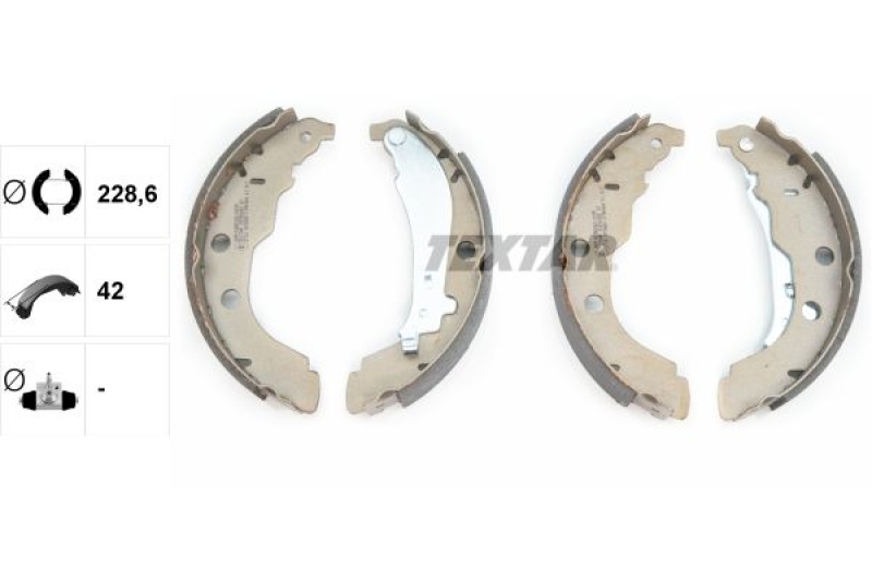 TEXTAR Brake Shoe Set