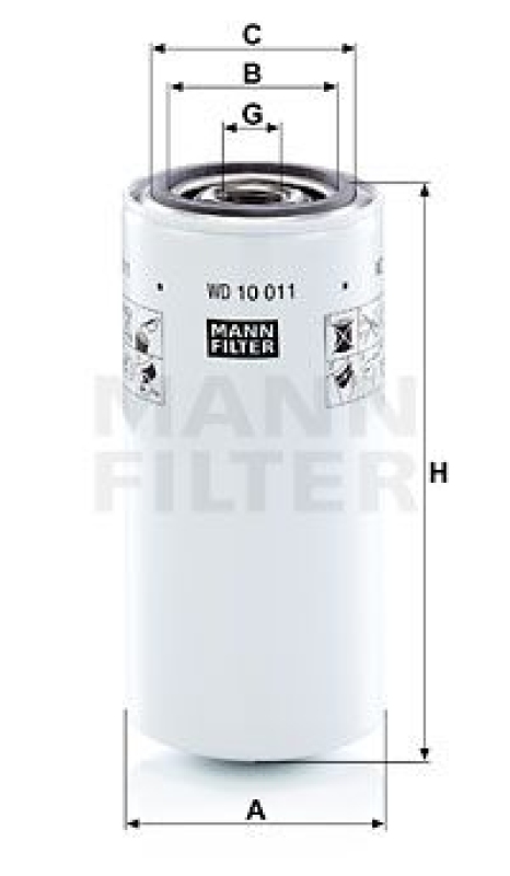 MANN-FILTER Filter, operating hydraulics