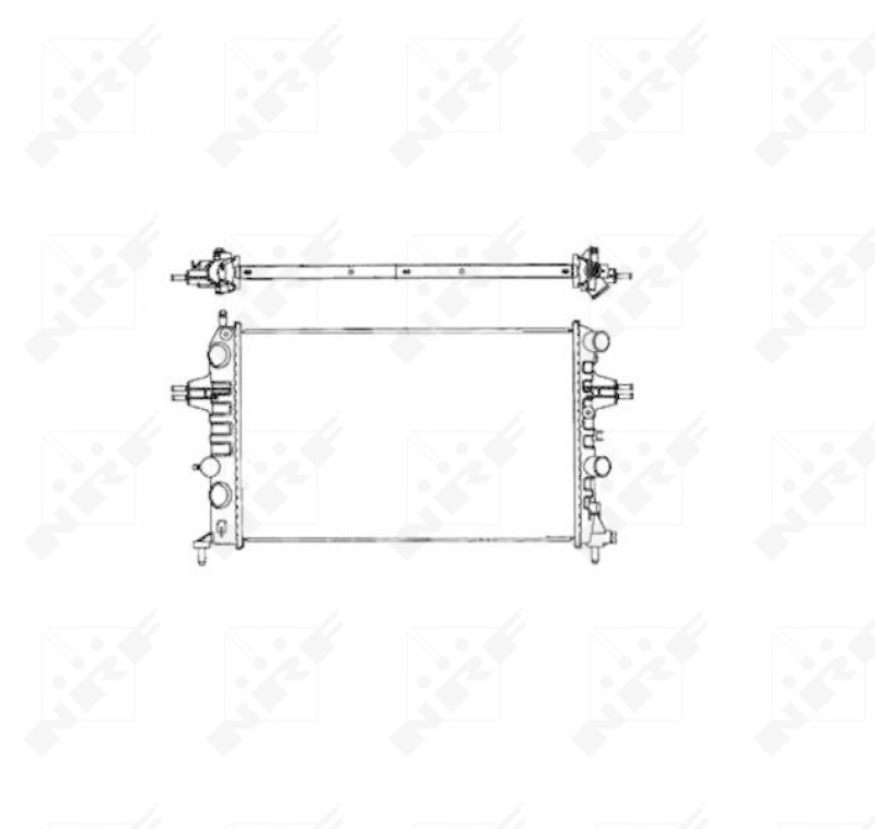 NRF Radiator, engine cooling EASY FIT