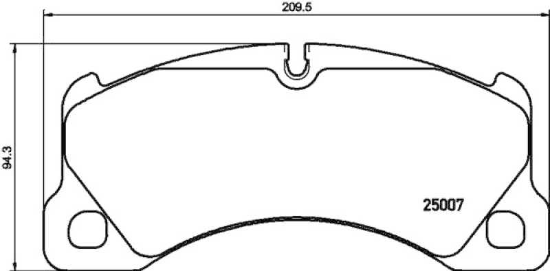 HELLA Brake Pad Set, disc brake