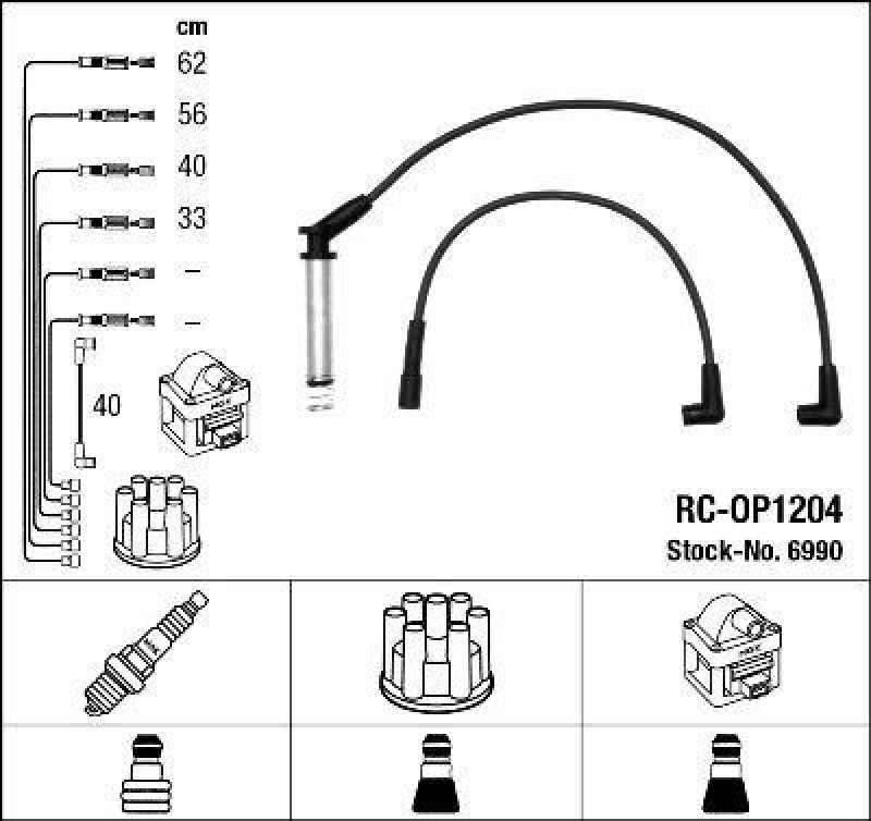 NGK Ignition Cable Kit