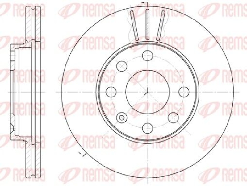 2x REMSA Brake Disc