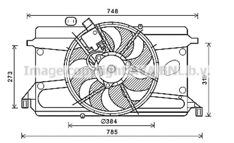 AVA QUALITY COOLING Fan, radiator