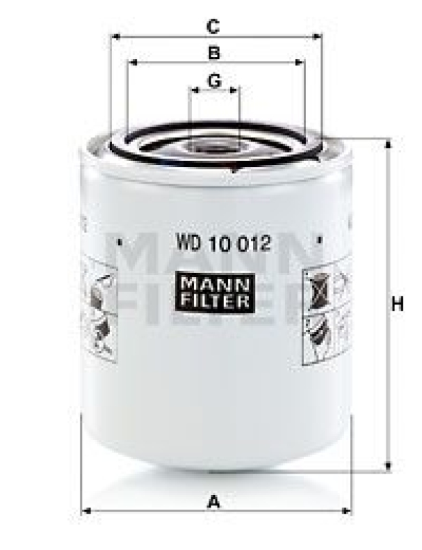 MANN-FILTER Filter, operating hydraulics