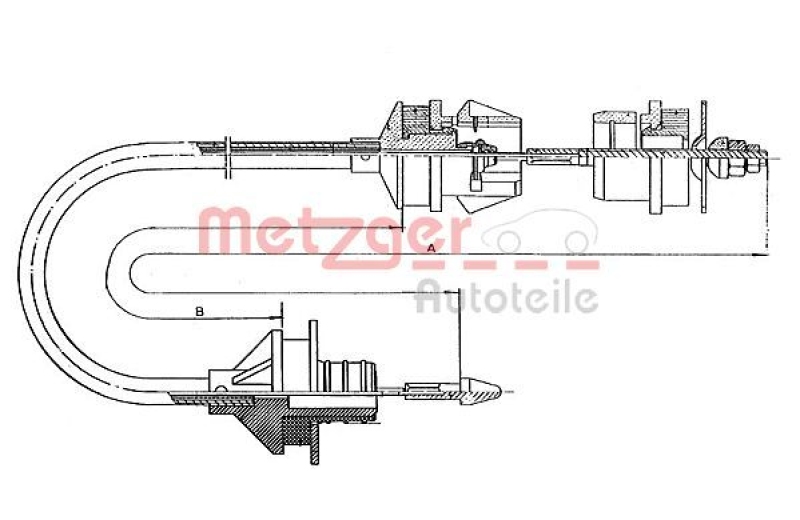 METZGER Cable Pull, clutch control