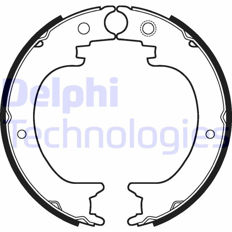 DELPHI Brake Shoe Set, parking brake