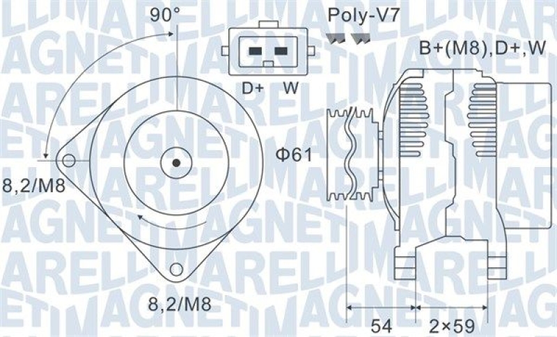 MAGNETI MARELLI Alternator