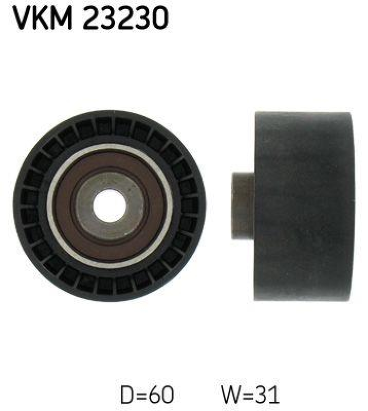 SKF Umlenk-/F&uuml;hrungsrolle, Zahnriemen