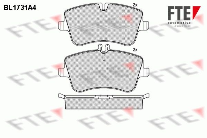 FTE Brake Pad Set, disc brake