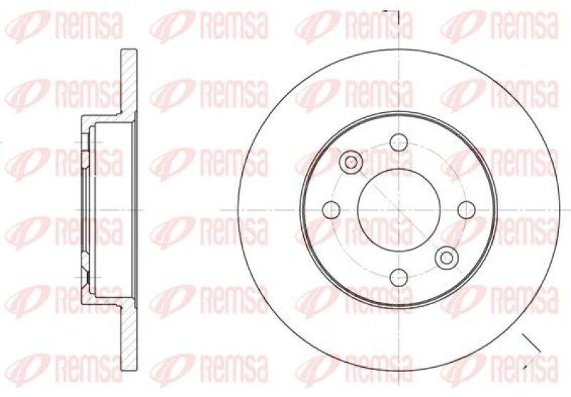 2x REMSA Brake Disc