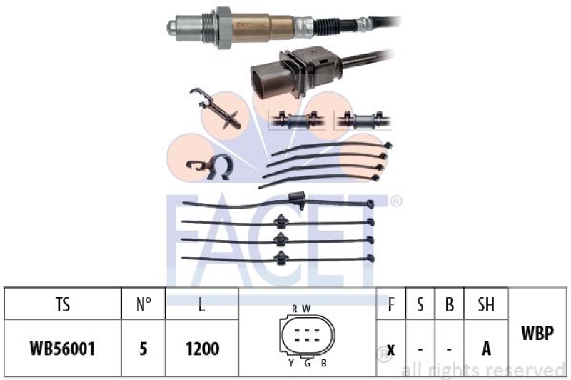 FACET Lambda Sensor Made in Italy - OE Equivalent