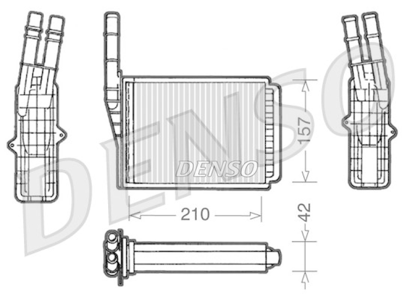 DENSO Heat Exchanger, interior heating