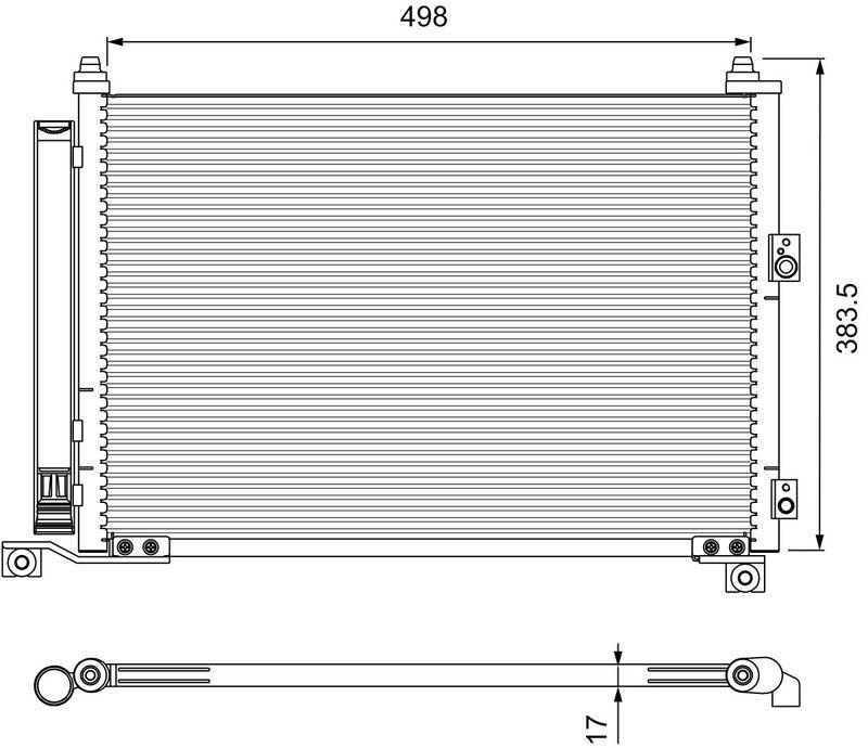 VALEO Condenser, air conditioning