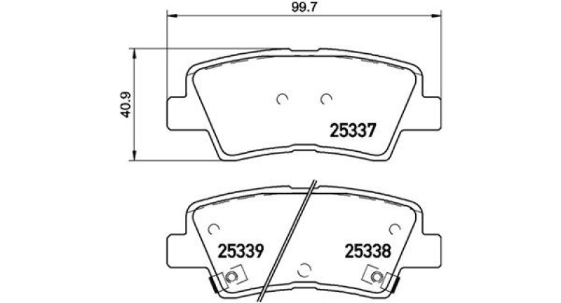 MAGNETI MARELLI Bremsbelagsatz, Scheibenbremse