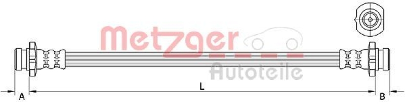 METZGER Brake Hose