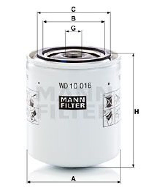 MANN-FILTER Filter, operating hydraulics