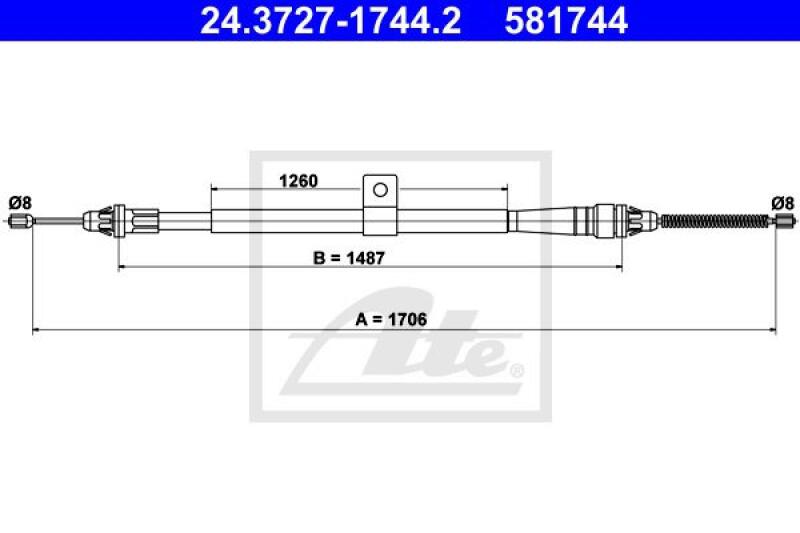 ATE Cable, parking brake