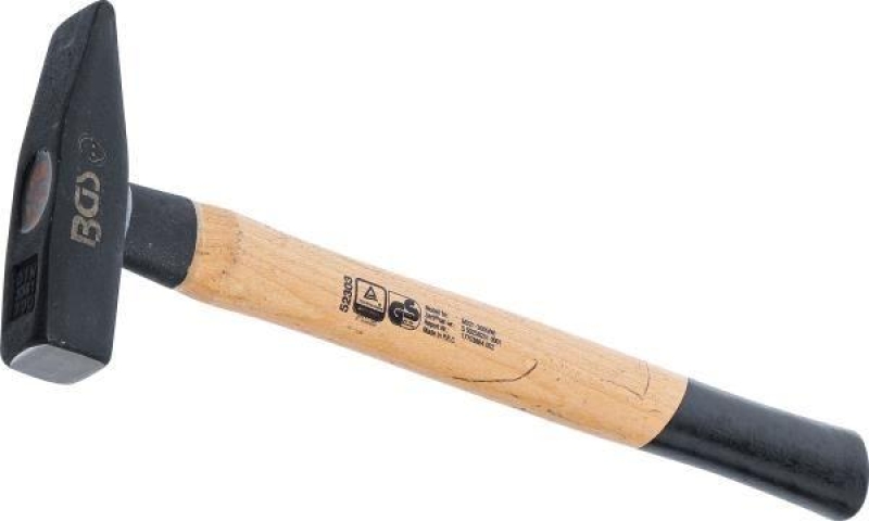 Schlosserhammer | Hickory-Stiel | DIN 1041 | 300 g