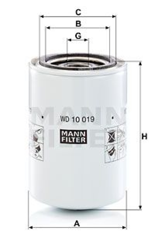 MANN-FILTER Filter, operating hydraulics