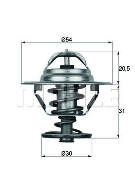 MAHLE Thermostat für Kühlmittel / Kühlerthermostat BEHR