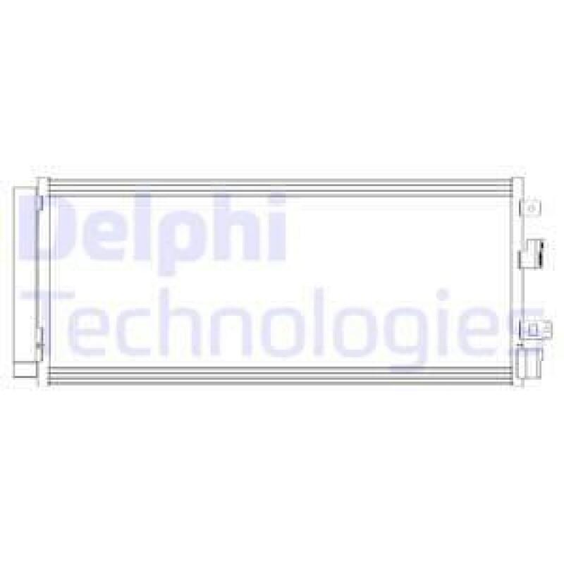 DELPHI Condenser, air conditioning