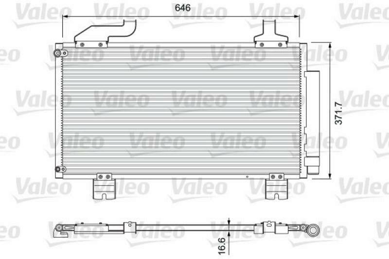 VALEO Condenser, air conditioning