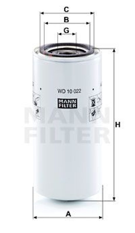 MANN-FILTER Filter, operating hydraulics