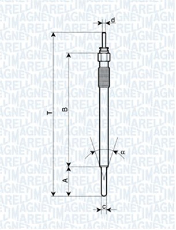 MAGNETI MARELLI Glühkerze