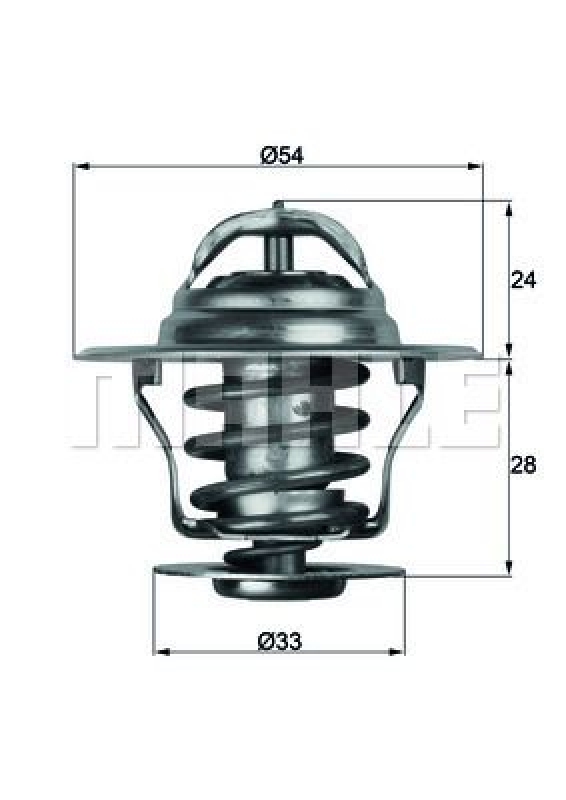 MAHLE Thermostat, coolant BEHR