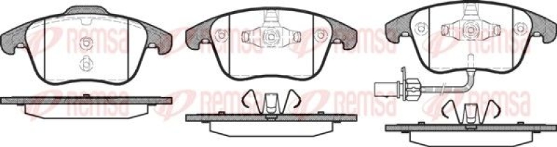 REMSA Brake Pad Set, disc brake