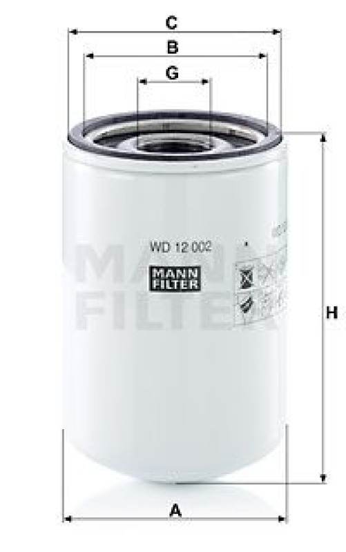 MANN-FILTER Filter, operating hydraulics