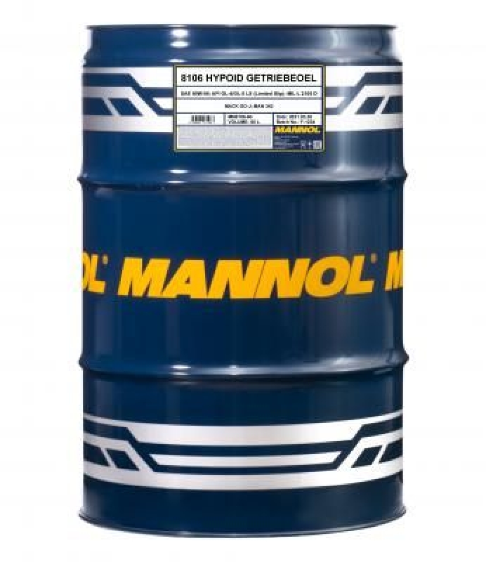 60L Mannol MN8106-10 Hypoid Getriebeöl 80W-90