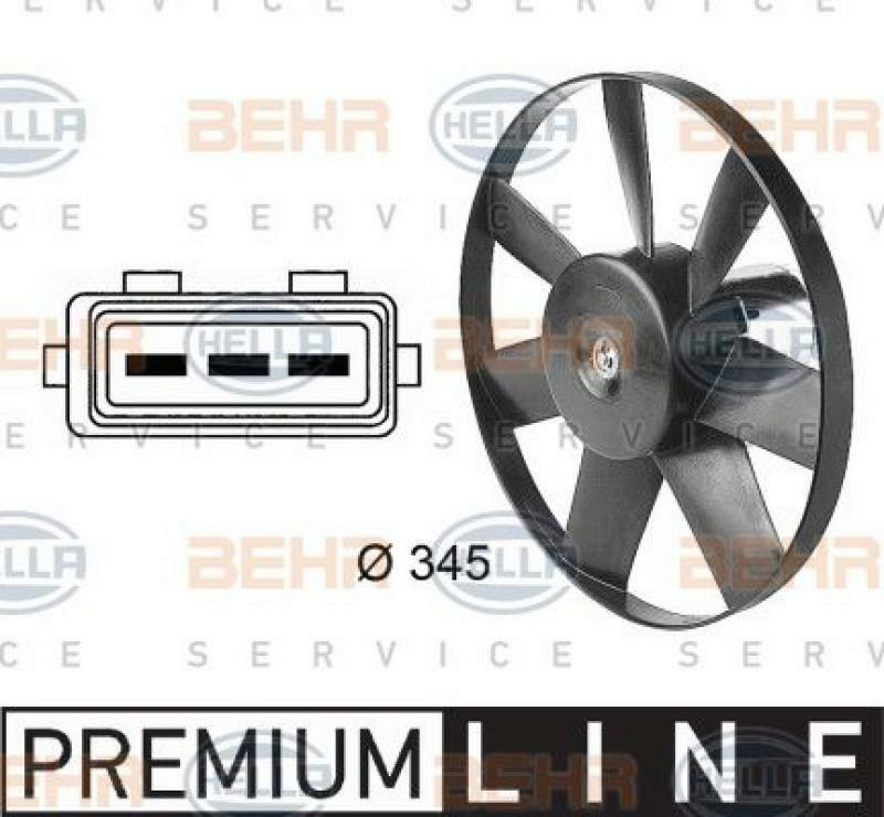 HELLA Fan, radiator BEHR HELLA SERVICE *** PREMIUM LINE ***