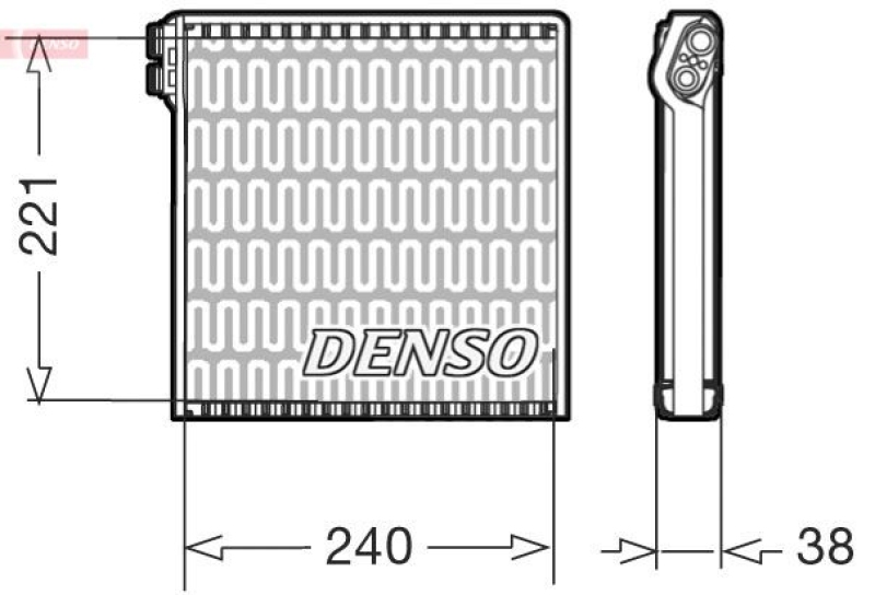 DENSO Verdampfer, Klimaanlage