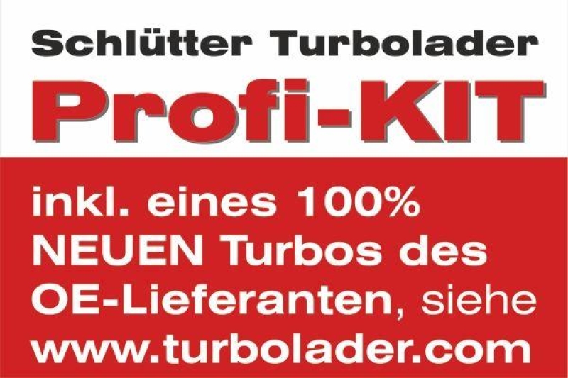 SCHLÜTTER TURBOLADER Lader, Aufladung PROFI KIT - mit orig. GARRETT Turbo NEUTEIL AT