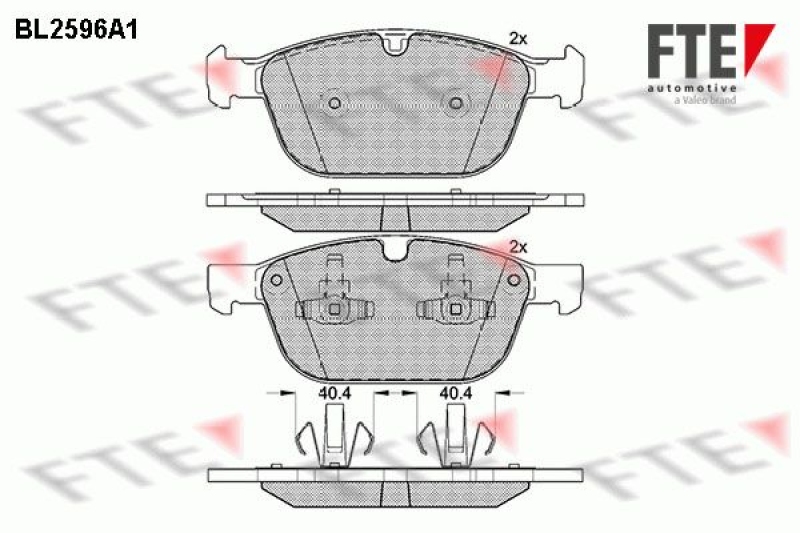 FTE Brake Pad Set, disc brake