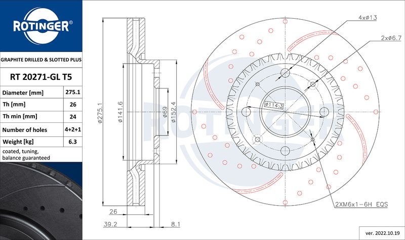 2x ROTINGER Bremsscheibe