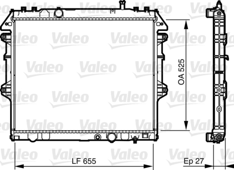 VALEO Radiator, engine cooling