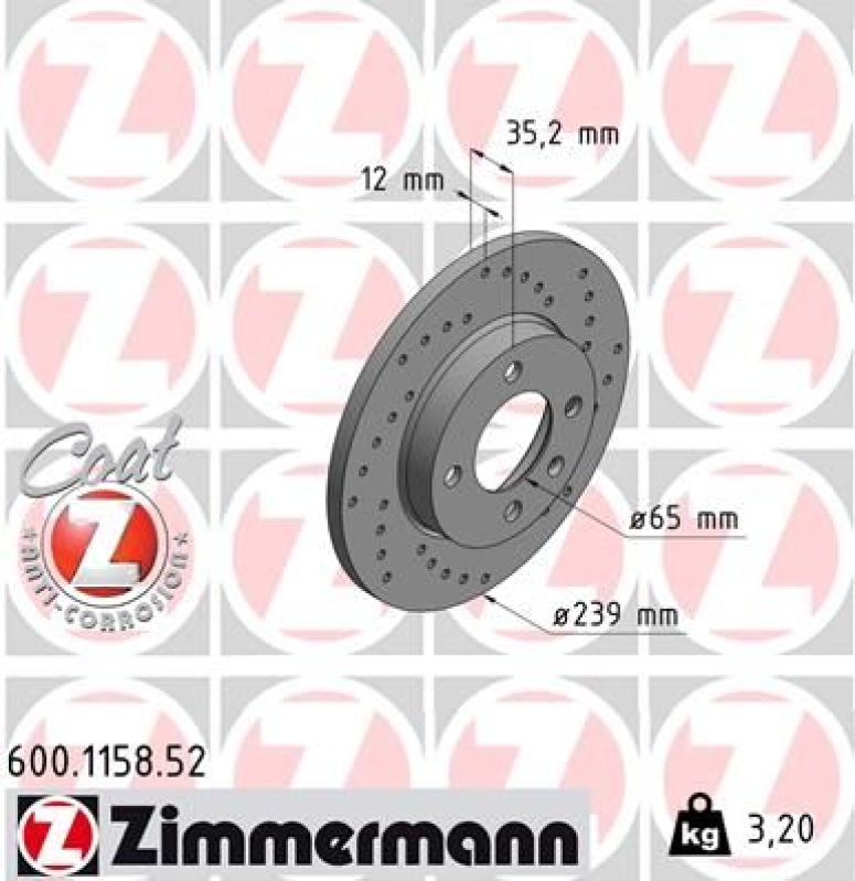 Zimmermann Sport Bremsscheiben + Zimmermann Bremsbeläge