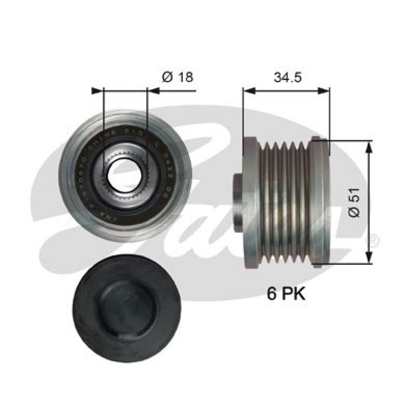 GATES Generatorfreilauf DriveAlign®