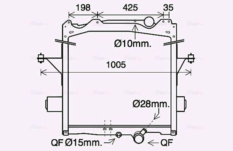 AVA QUALITY COOLING Kühler, Motorkühlung