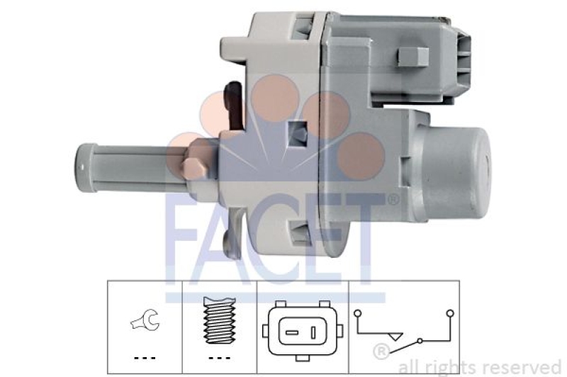 FACET Switch, clutch control (cruise control) Made in Italy - OE Equivalent