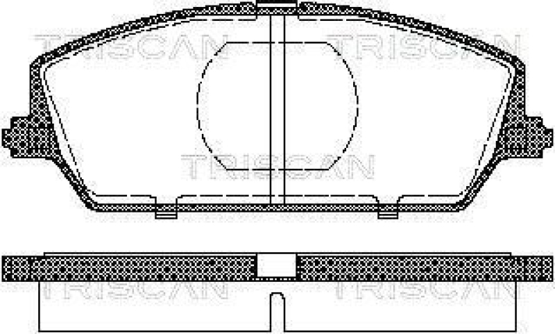 TRISCAN Bremsbelagsatz, Scheibenbremse
