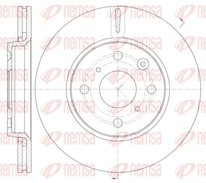 2x REMSA Brake Disc