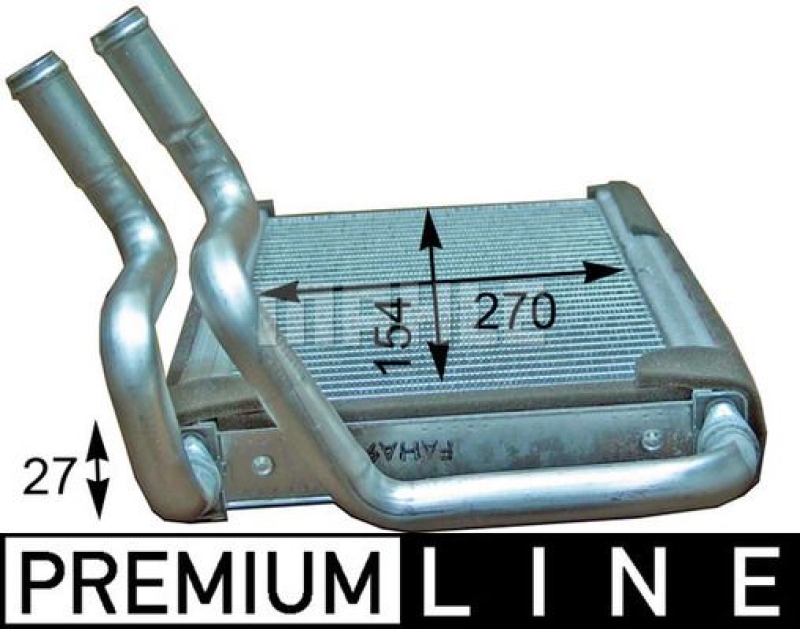 MAHLE Heat Exchanger, interior heating BEHR *** PREMIUM LINE ***