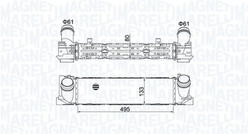 MAGNETI MARELLI Ladeluftkühler